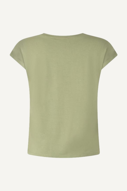 Tramontana t-shirt never a dull, Het T-Shirt is gemaakt van een Viscose stretch kwaliteit, heeft een korte mouw en een V-Hals.